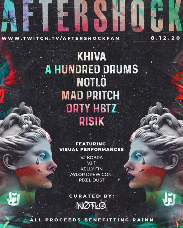 NotL&ouml; & AfterShock Team Up For Massive Livestream This Wednesday Feat. Khiva, A Hundred Drums, Mad Pritch & More!