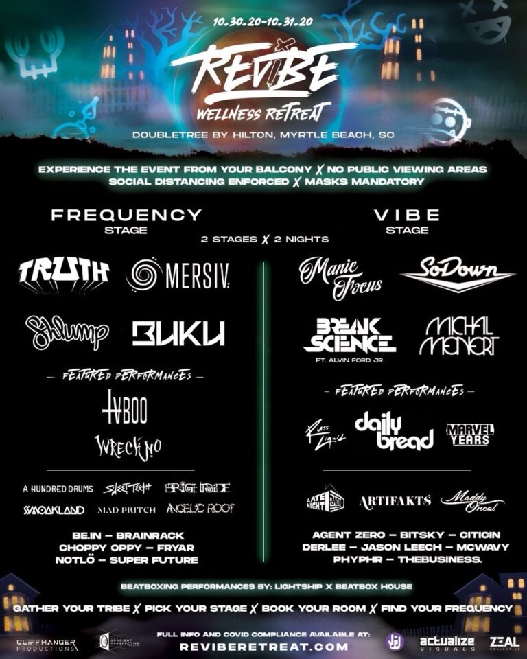 ReVibe Wellness Retreat Features Bass, Funk, & Socially Distanced Music [Giveaway]