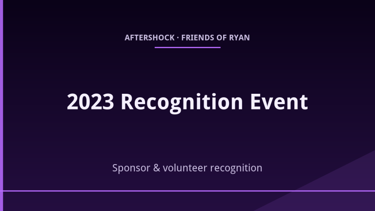 2023 Friends of Ryan Recognition Event